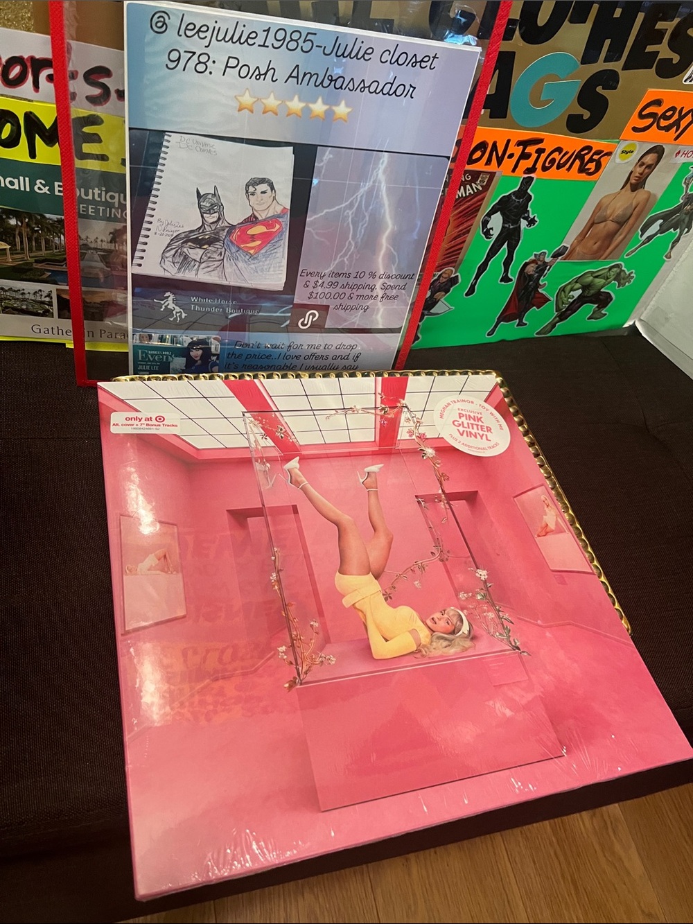 #2860**Toy With Me - Exclusive Pink Glitter Vinyl - Picture 6 of 17